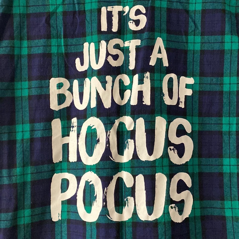 EUC Hocus Pocus Cutoff Sleeve Flannel - Picture 5 of 5